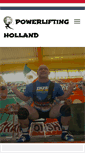 Mobile Screenshot of powerliftingholland.nl